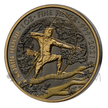 Golden Enigma Premium - Robin Hood 3x2 Pounds 3x1oz Silver Set Great Britain 2021/2022