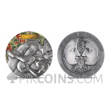 Kama Sutra - Moments of Love 3000 Francs CFA 3oz Republic of Cameroon 2022