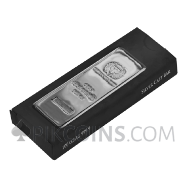 Silver Cast Bar 100oz - Germania Mint