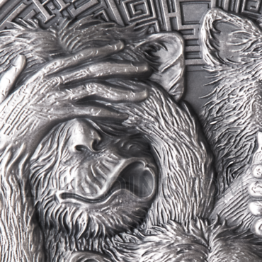 Three Wise Monkeys 5 Cedis 1oz Republic of Ghana 2022