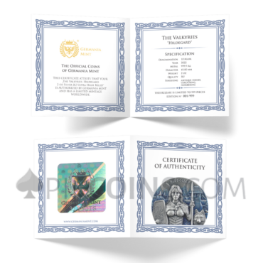 Valkyries - Hildegard Ultra High Relief 2oz Silver 2022
