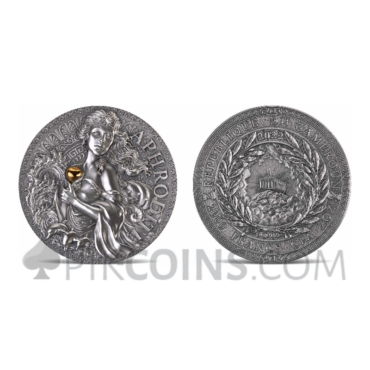 Aphrodite - The Great Greek Mythology 2000 Francs CFA 2oz Republic of Cameroon 2022