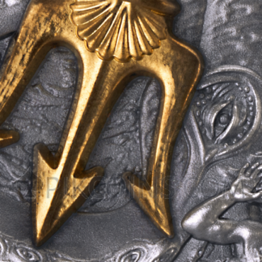 Poseidon - The Great Greek Mythology 3000 Francs CFA 3oz Republic of Cameroon 2022