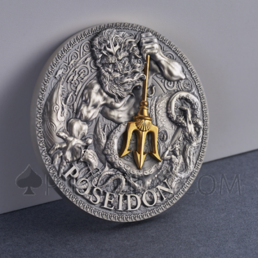 Poseidon - The Great Greek Mythology 3000 Francs CFA 3oz Republic of Cameroon 2022