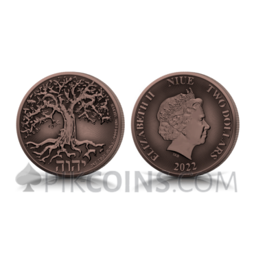 Tree of Life - Antique Copper Plated - 2$ 2022