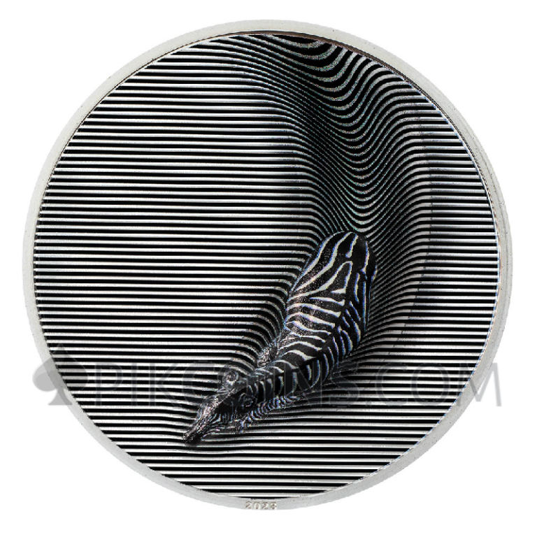Zebra Camouflage 20 3oz Palau 2023 Coin Modern numismatic coins