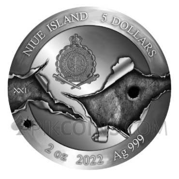 Warrior of Azovstal 5$ 2oz Niue 2022