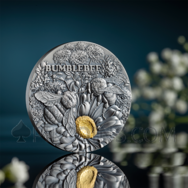 Silk Moth - Nature Architects 10 Cedis 2oz Republic of Ghana 2023