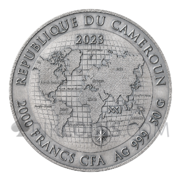 Diamond Mining - Earth Treasures 2000 Francs CFA 50g Republic of Cameroon 2023