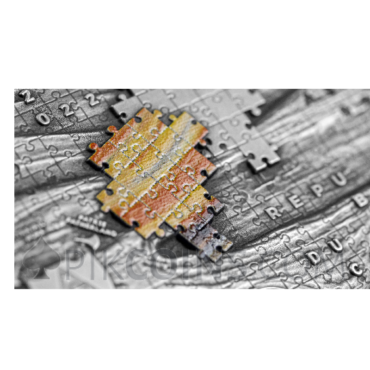 The Scream - Edvard Munch - soPuzzle Art 3000 Francs CFA 3oz Cameroon 2022