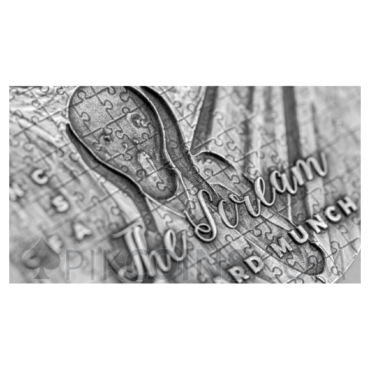 The Scream - Edvard Munch - soPuzzle Art 3000 Francs CFA 3oz Cameroon 2022