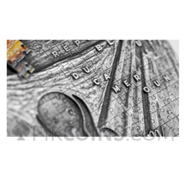 The Scream - Edvard Munch - soPuzzle Art 3000 Francs CFA 3oz Cameroon 2022