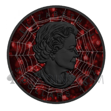Maple Leaf - Red Black Spider 5 CAD 1oz Canada 2022