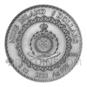 Rabbit Mandala 5$ 2oz Niue 2023
