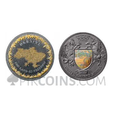 Ukraine The Land of Freedom 1000 Satoshi 1oz United Crypto States 2022