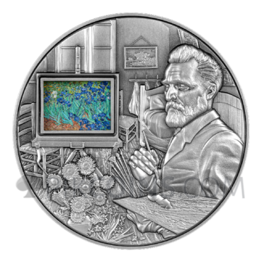 Vincent van Gogh's Masterpieces - Interactive Coin 25000 Francs CFA 5oz Republique du Tchad 2023