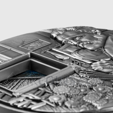 Vincent van Gogh's Masterpieces - Interactive Coin 25000 Francs CFA 5oz Republique du Tchad 2023