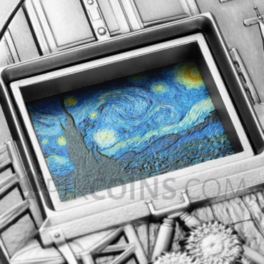 Vincent van Gogh's Masterpieces - Interactive Coin 25000 Francs CFA 5oz Republique du Tchad 2023