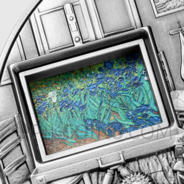 Vincent van Gogh's Masterpieces - Interactive Coin 25000 Francs CFA 5oz Republique du Tchad 2023
