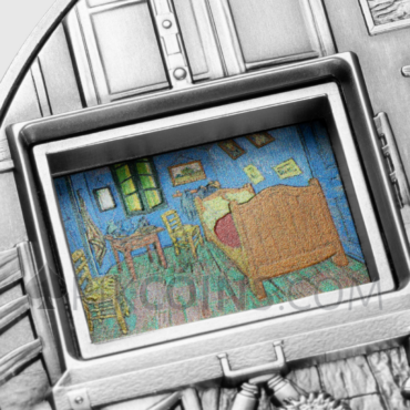 Vincent van Gogh's Masterpieces - Interactive Coin 25000 Francs CFA 5oz Republique du Tchad 2023