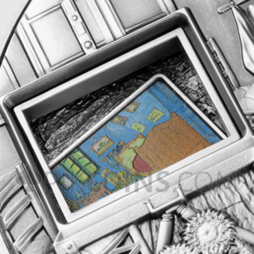 Vincent van Gogh's Masterpieces - Interactive Coin 25000 Francs CFA 5oz Republique du Tchad 2023