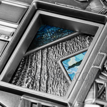 Vincent van Gogh's Masterpieces - Interactive Coin 25000 Francs CFA 5oz Republique du Tchad 2023