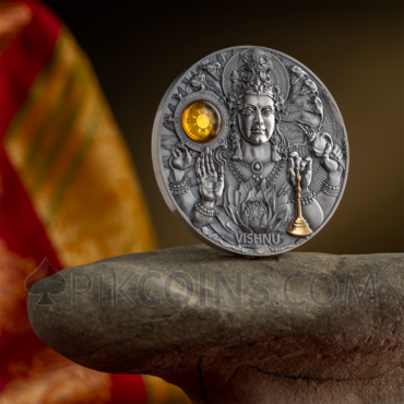 Vishnu - Divine Faces of the Sun 5$ 3oz Niue 2023