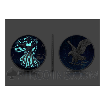 American Eagle - Artificial Intelligence 5 CAD 1 USD 1oz USA 2022 (UV Effect)