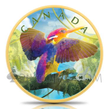 Maple Leaf - Colours of Paradise 3 x 5 CAD 1oz 2022