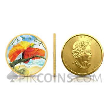 Maple Leaf - Colours of Paradise 3 x 5 CAD 1oz 2022