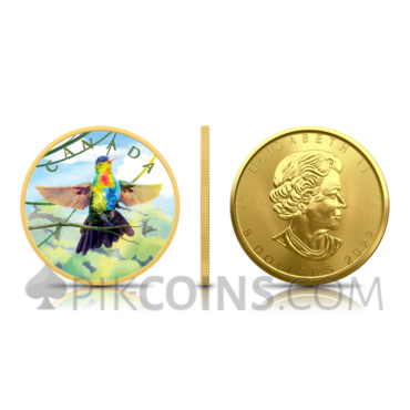 Maple Leaf - Colours of Paradise 3 x 5 CAD 1oz 2022