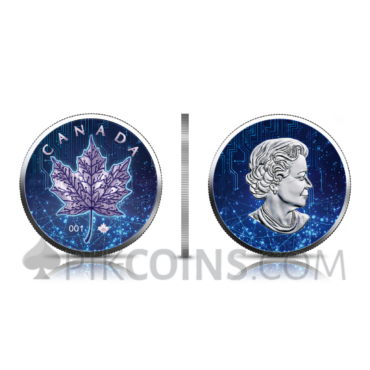 Maple Leaf - Artificial Intelligence 5 CAD 1oz Canada 2022 (UV Effect)