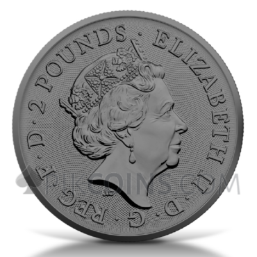 King Arthur - Gold Ruthenium 2 Pounds 1oz Great Britain 2023