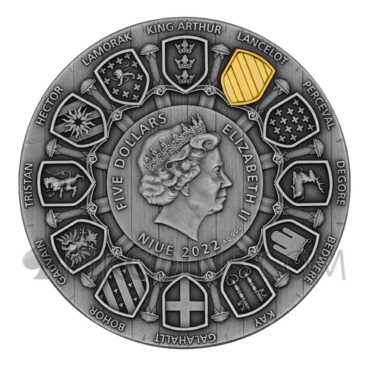 Sir Lancelot - Camelot 5$ 2oz Niue 2022