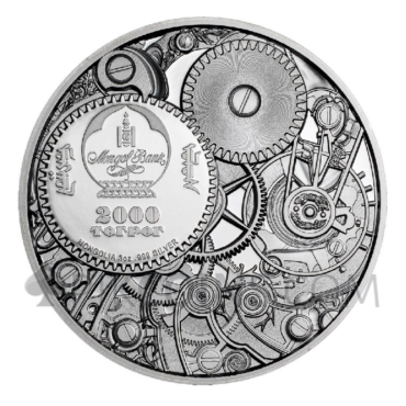 Mechanical Turtle 2000 Togrog Mongolia 3oz 2022