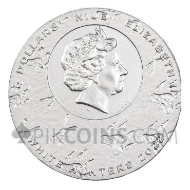 White Tiger - White Hunters 5$ 3oz Niue 2022