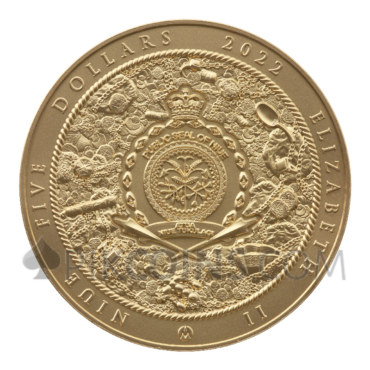 Nuestra Senora de Atocha - Gold Plated 5$ 2oz Niue 2022
