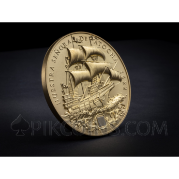 Nuestra Senora de Atocha - Gold Plated 5$ 2oz Niue 2022