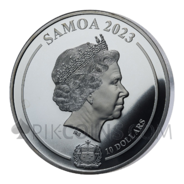 Audrey Hepburn - Silver Shadow Minting 10$ 5oz Samoa 2023