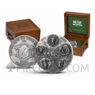 Big Five Africa - Completer Coin 10000 Francs CFA 1kg Ivory Coast 2023