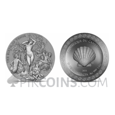 Birth of Venus 10000 Francs CFA 1kg Republic of Cameroon 2023
