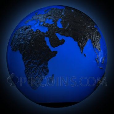 Blue Marble - Glow in the Dark 5$ 3oz Barbados 2023