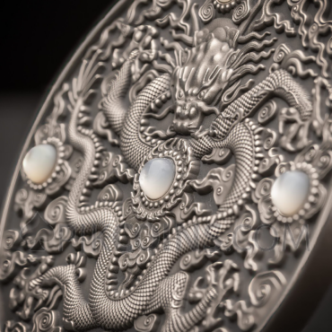 Qing Dynasty - Chinese Dragon Art 5$ 2oz Niue 2023