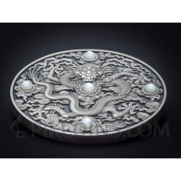 Qing Dynasty - Chinese Dragon Art 5$ 2oz Niue 2023