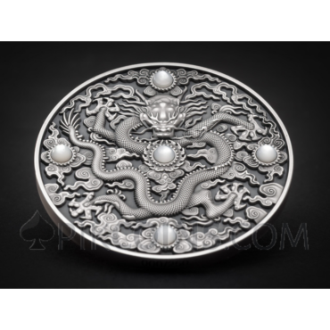 Qing Dynasty - Chinese Dragon Art 5$ 2oz Niue 2023