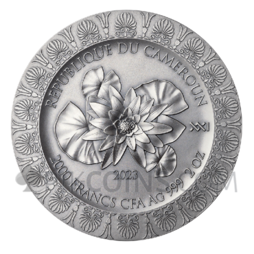 Leda and the Swan - Celestial Beauty 2000 Francs CFA 2oz Republic of Cameroon 2023