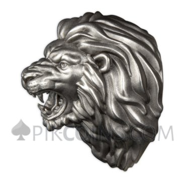 The Lion Head 50 Francs 3oz Burundi 2023