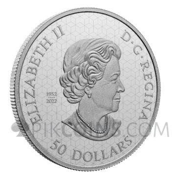 Maple Leaves in Motion 50$ 5oz Canada 2023