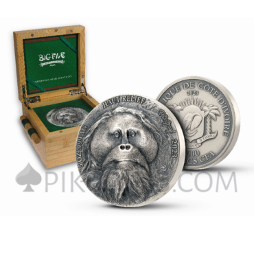 Orangutan - Big Five Asia 5000 Francs CFA 5oz Ivory Coast 2023
