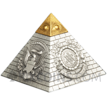 Eye of Providence Pyramid 5$ Barbados 5oz 2023